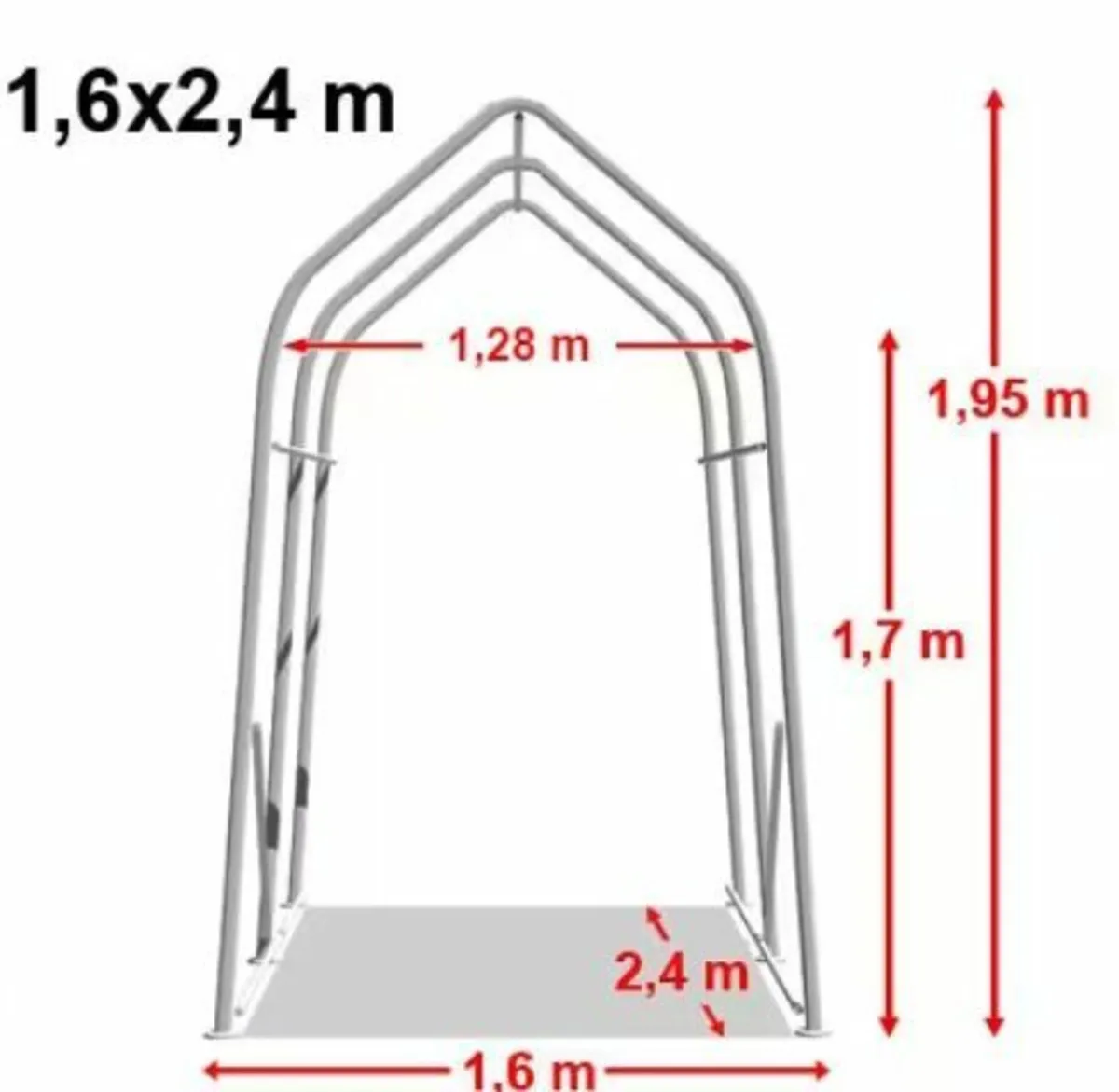 1.6x2.4m Motor Bike Shed ..Free Delivery - Image 2