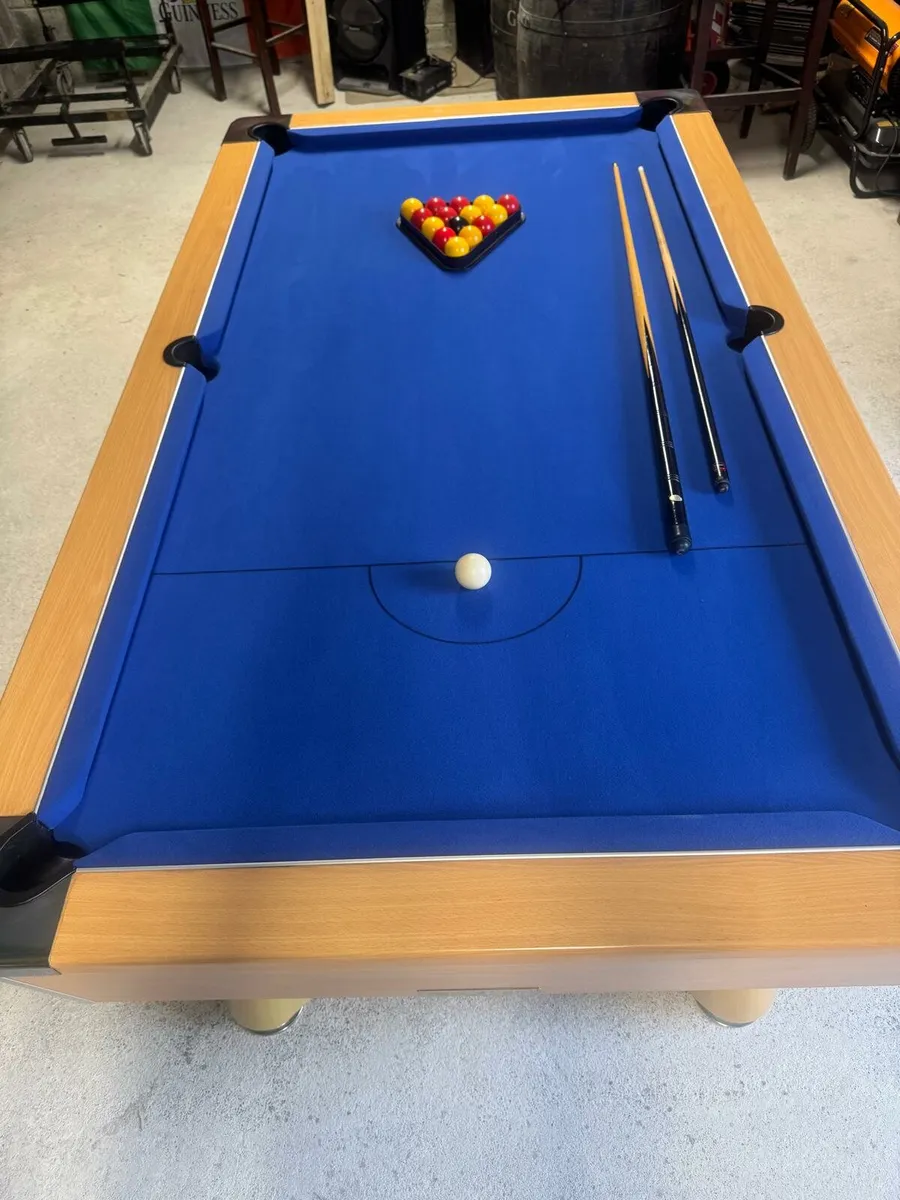 7x4 slate bed pool table - Image 1
