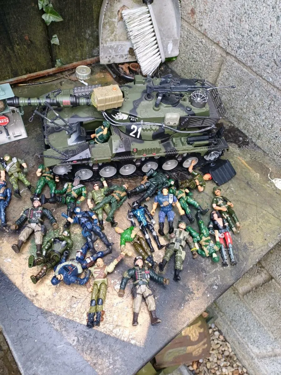 Collection of Figures and Tank - Image 1