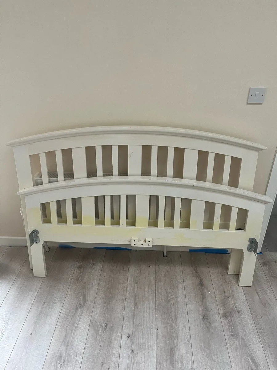 Double Bed Frame - €130 + can offer new mattress