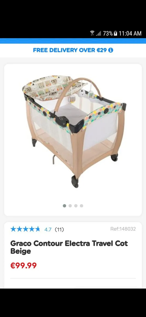 Graco travel cot - Image 1