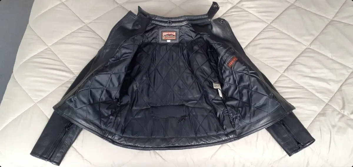 Ladies  Leather  Biker Jacket - Image 3