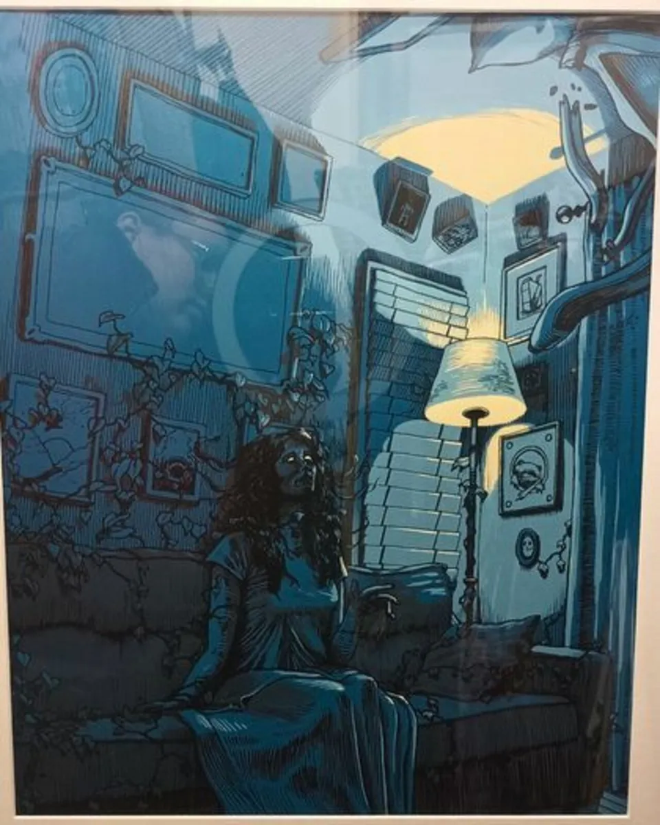 2017 Dave Kloc Plants and Woman in Room