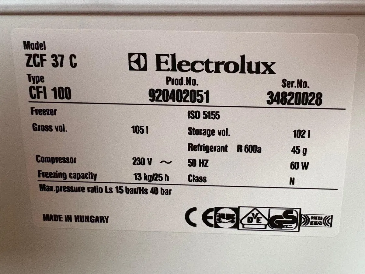 Zanussi Electrolux Chest Freezer - Image 3