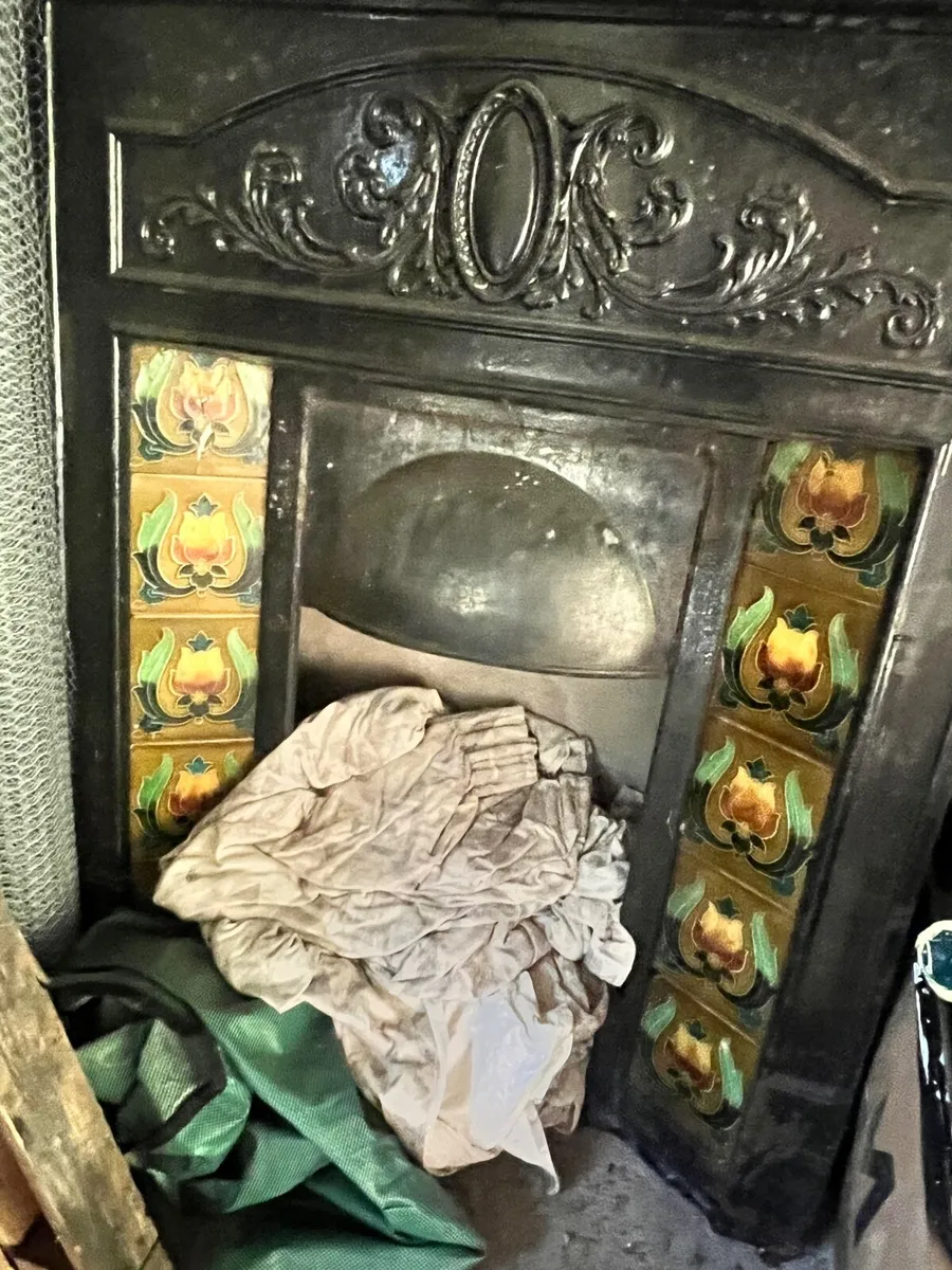Vintage antique fireplace - Image 1