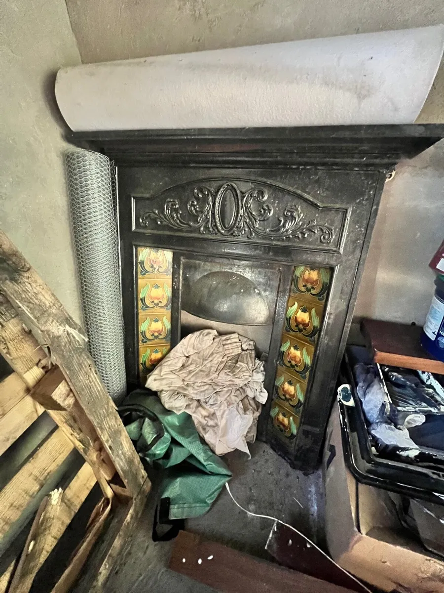 Vintage antique fireplace - Image 3
