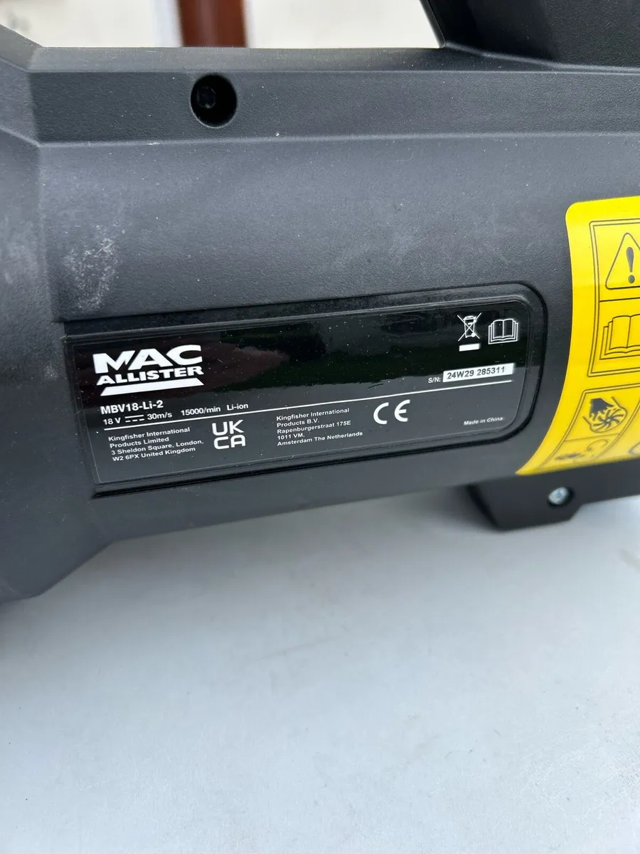 Mac Allister Cordless Leaf Blower - Image 4