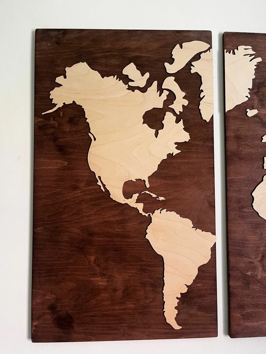 World Map Decorative Art - Image 2