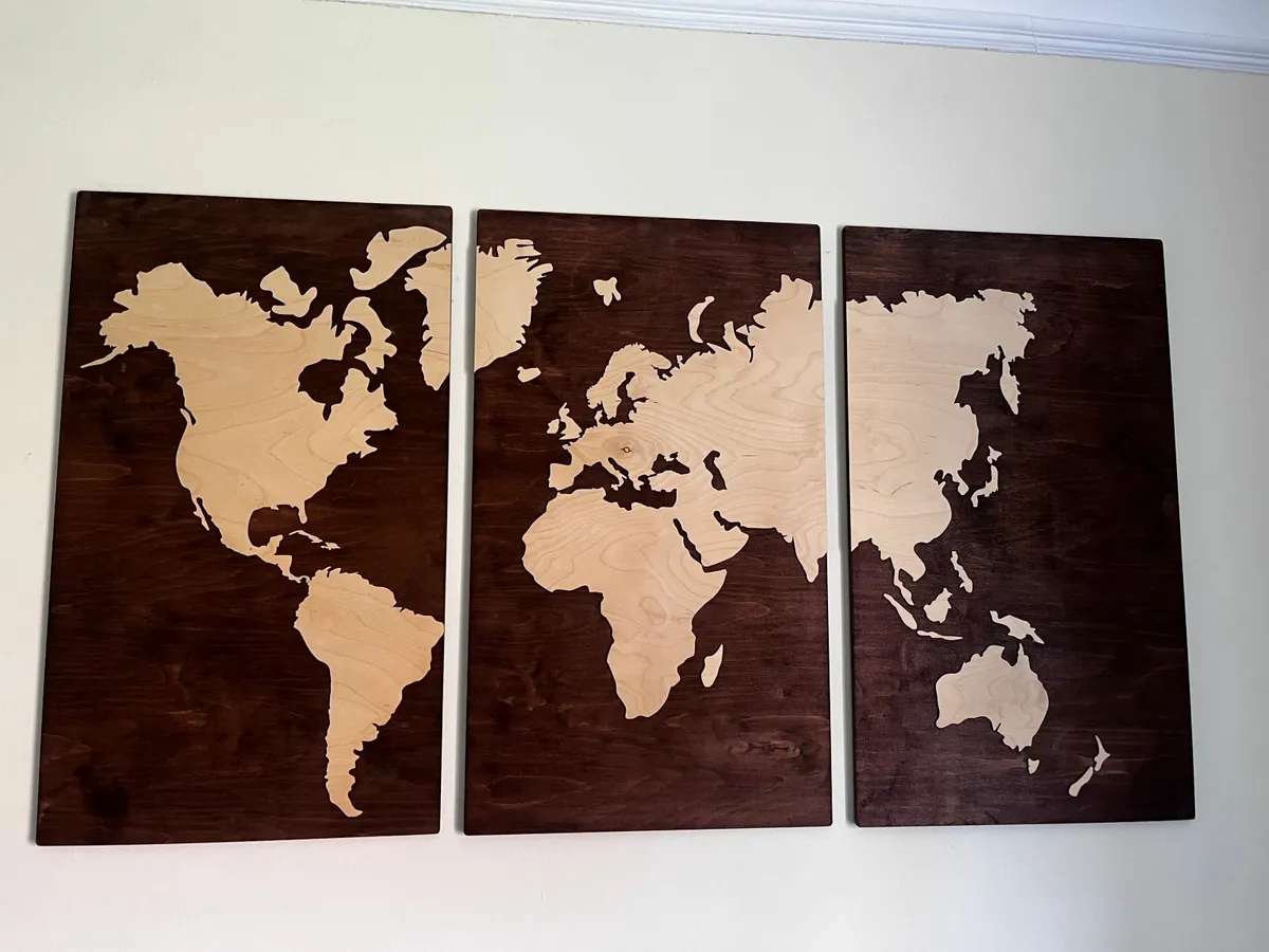 World Map Decorative Art - Image 1