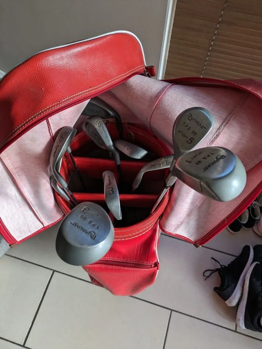 Spalding Golf Bag and clubs with covers - Vintage - Image 2