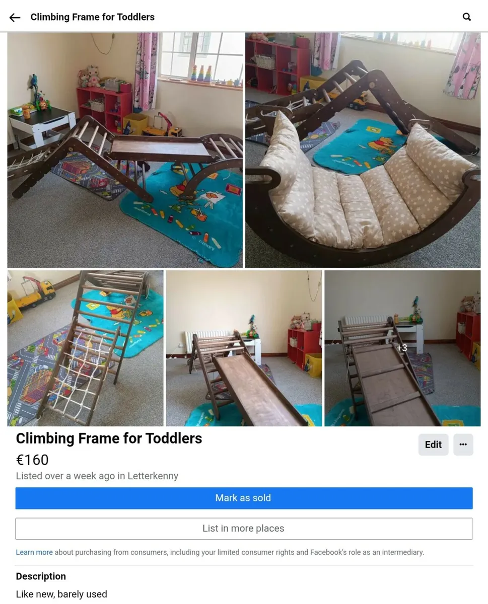 Toddler climbing frame