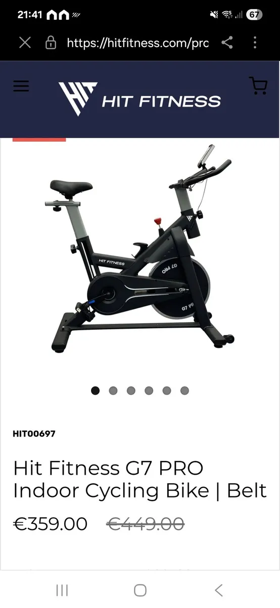 Hit Fitness G7 PRO Indoor Cycling Bike - Image 1