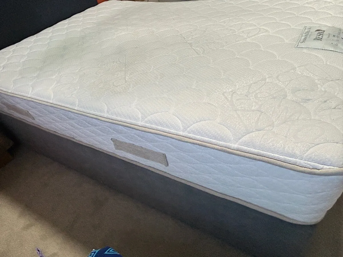Mattress Double BED (4ft 6’) for Sale (Base+Head) - Image 4