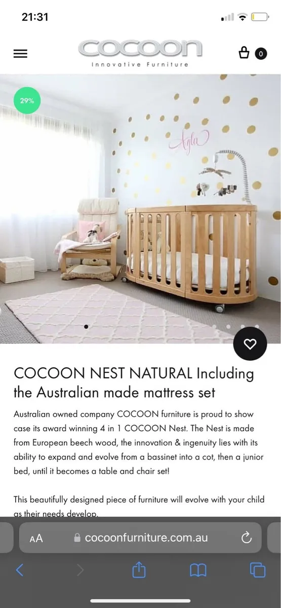 Cocoon Nest Baby Cot - Image 4