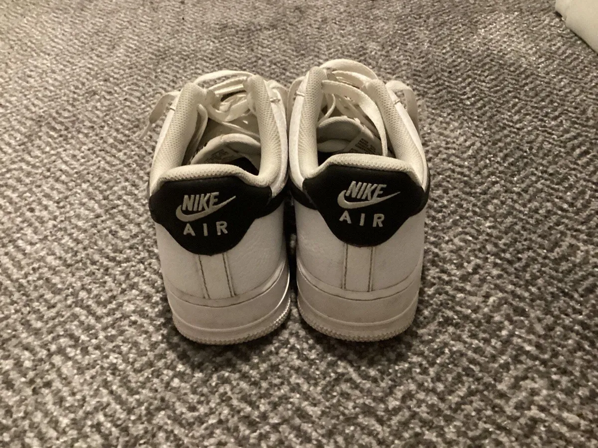 Nike Air Force 1 white and black - Image 2