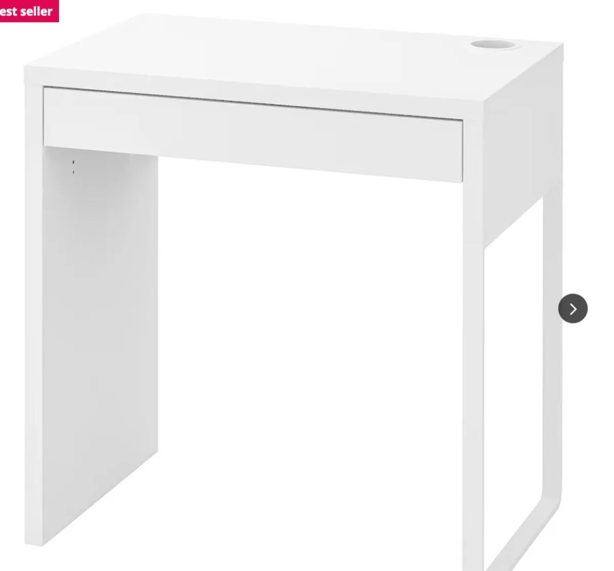 2 Billy bookcase, Glass TV stand & Study Desk - Image 3