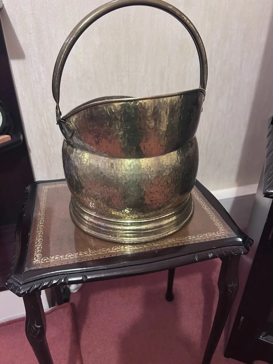 Fireplace companion set and coal bucket - Image 2