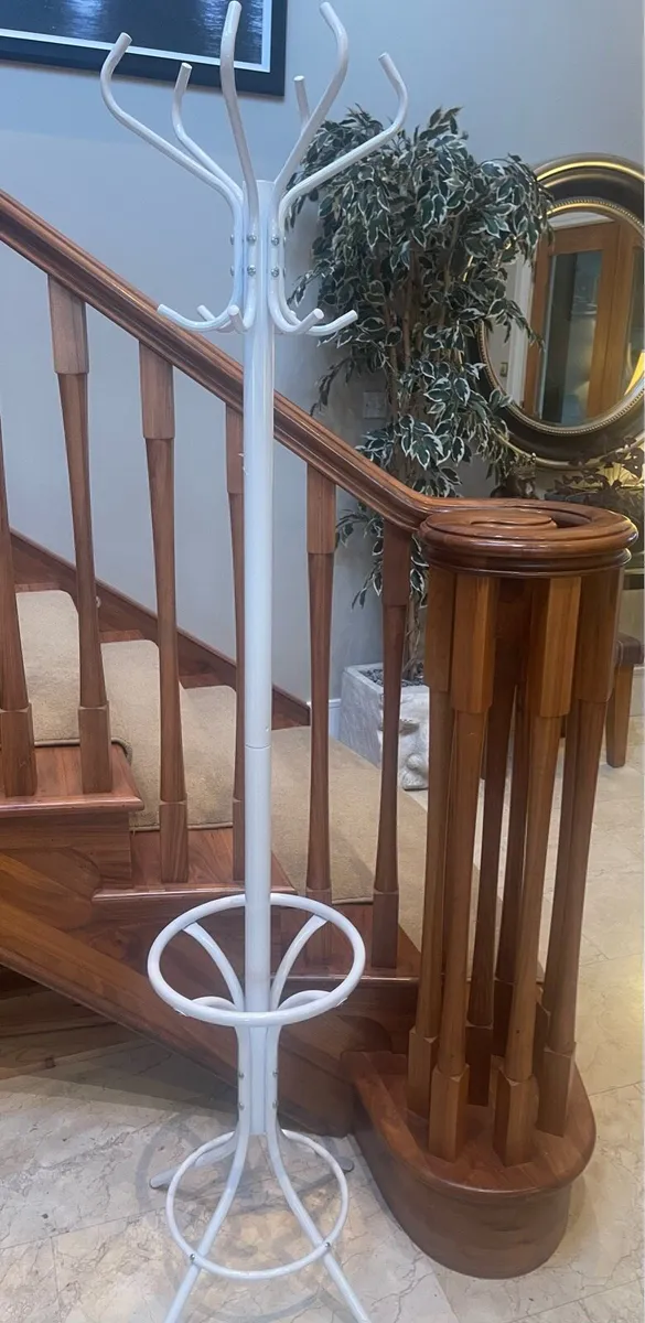 As New - Lovely White Coat Stand - Rack - Deliver