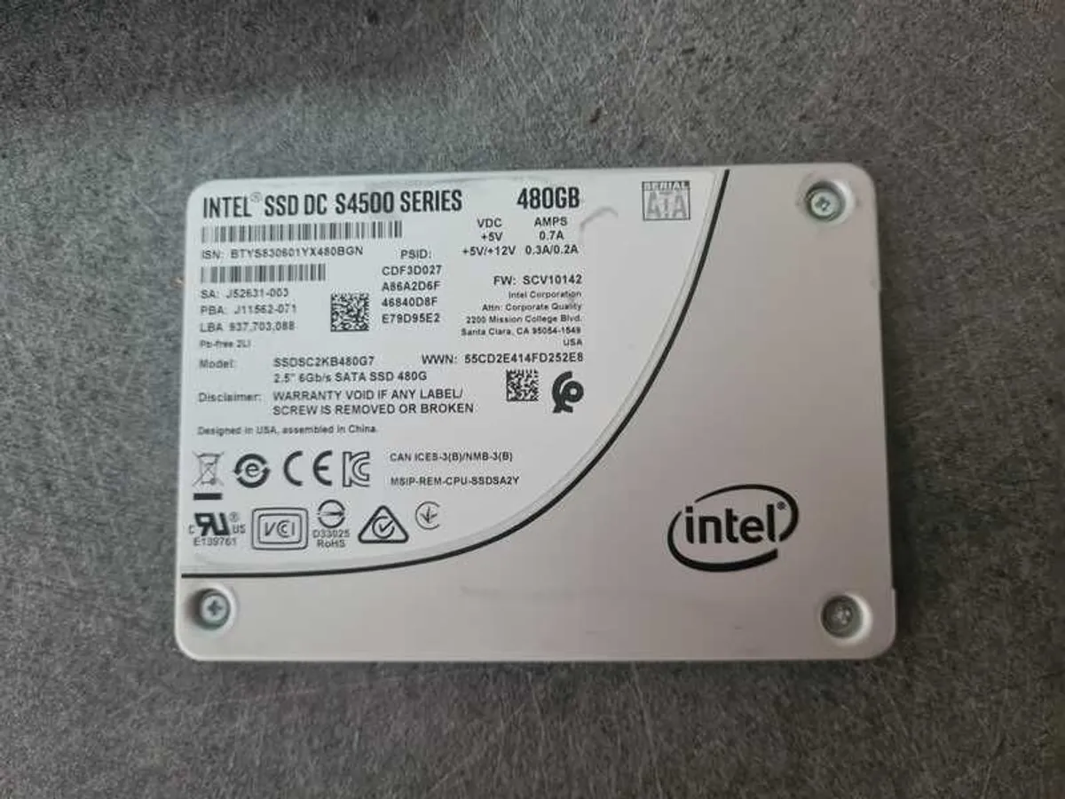 Intel Ssd S4500 - 480gb - Image 1