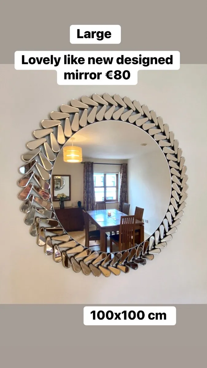 Large mirror (as new) - Image 1