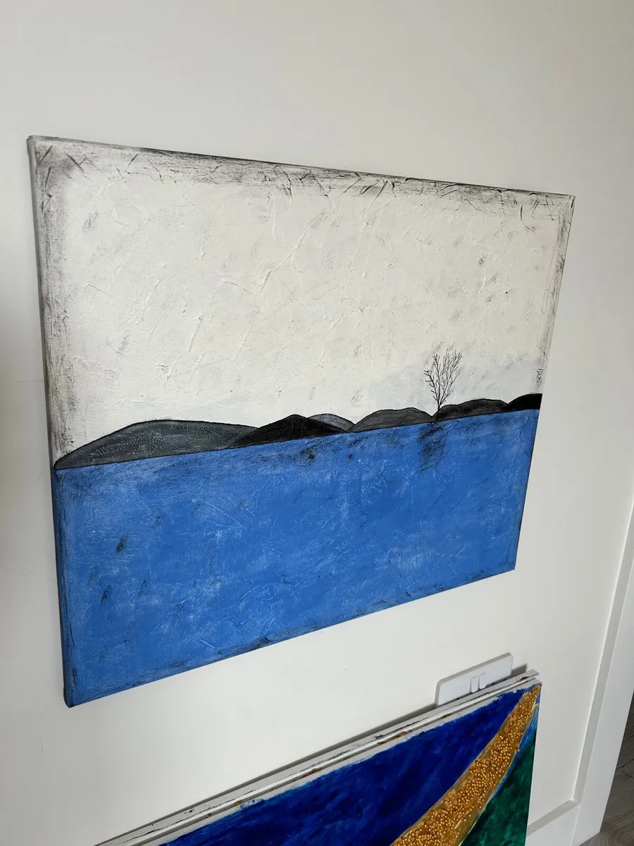 Blue landscape painting - Image 2