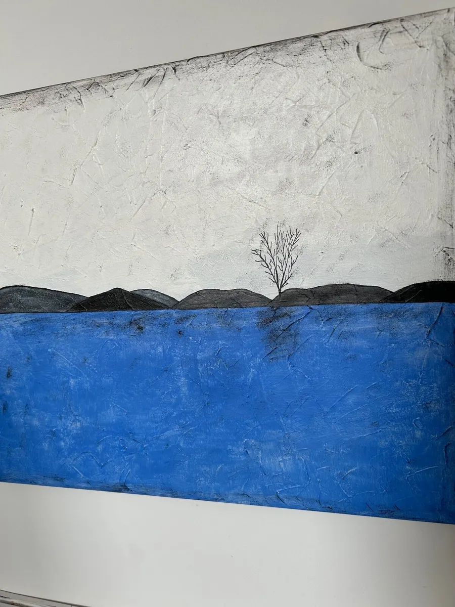Blue landscape painting - Image 3