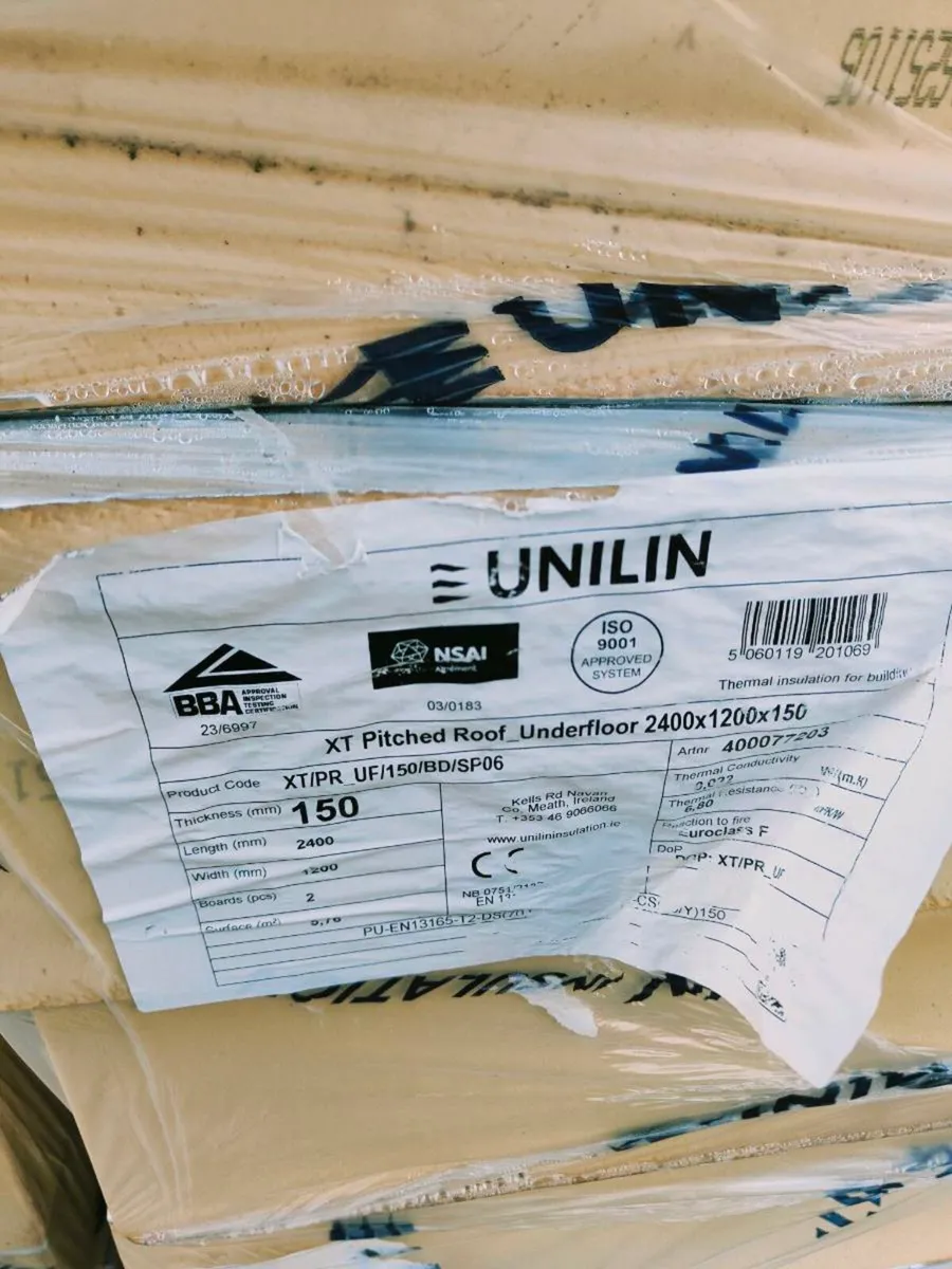 150mm PIR underfloor insulation unilin 8x4 - Image 1