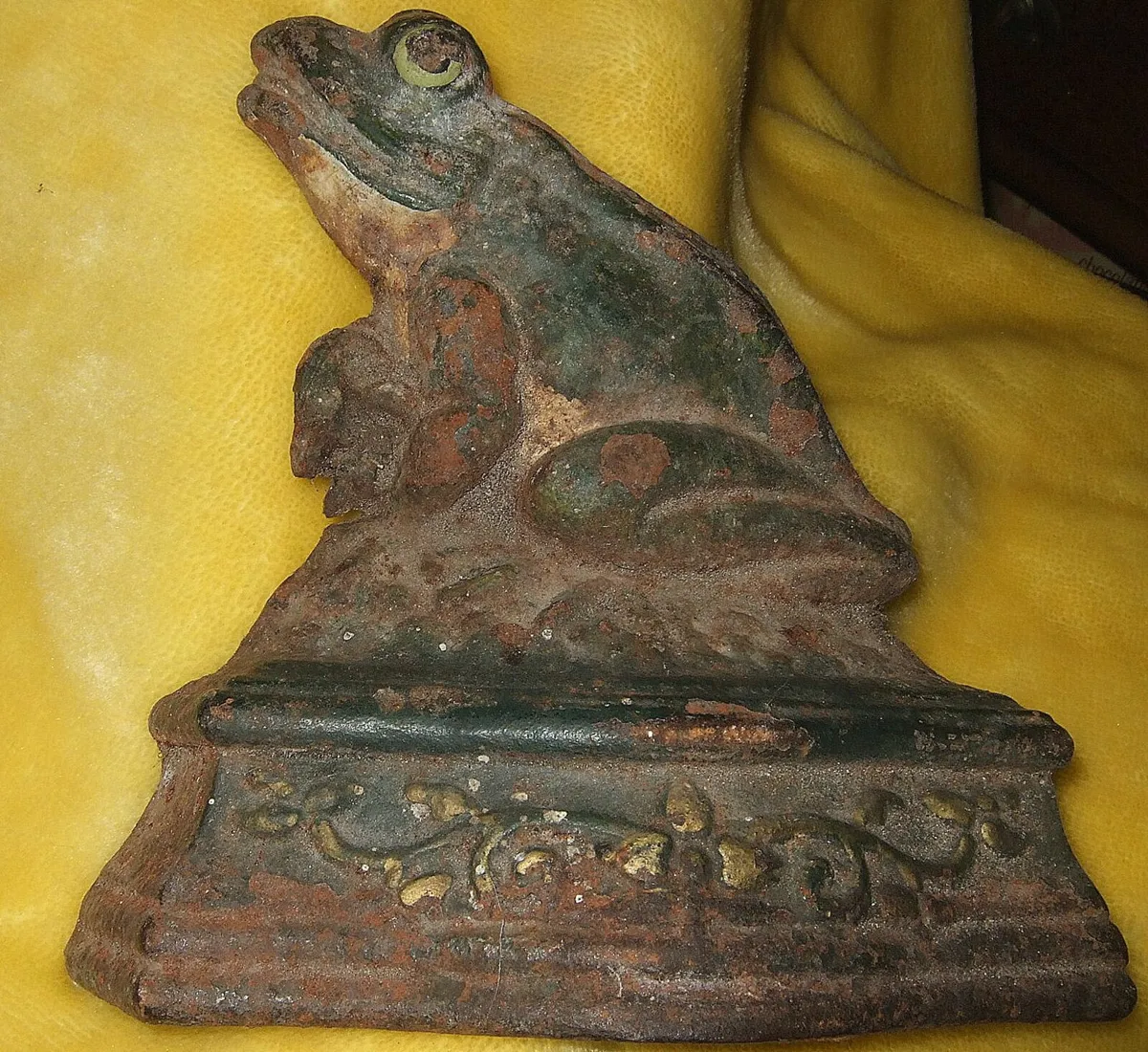 Vintage Cast Iron Frog Door Stop - Image 2
