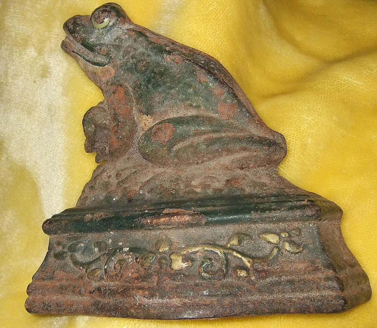 Vintage Cast Iron Frog Door Stop - Image 3
