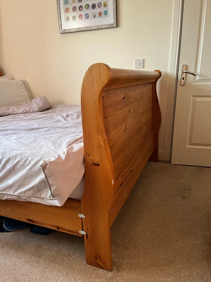 Sleigh bed frame - Image 2