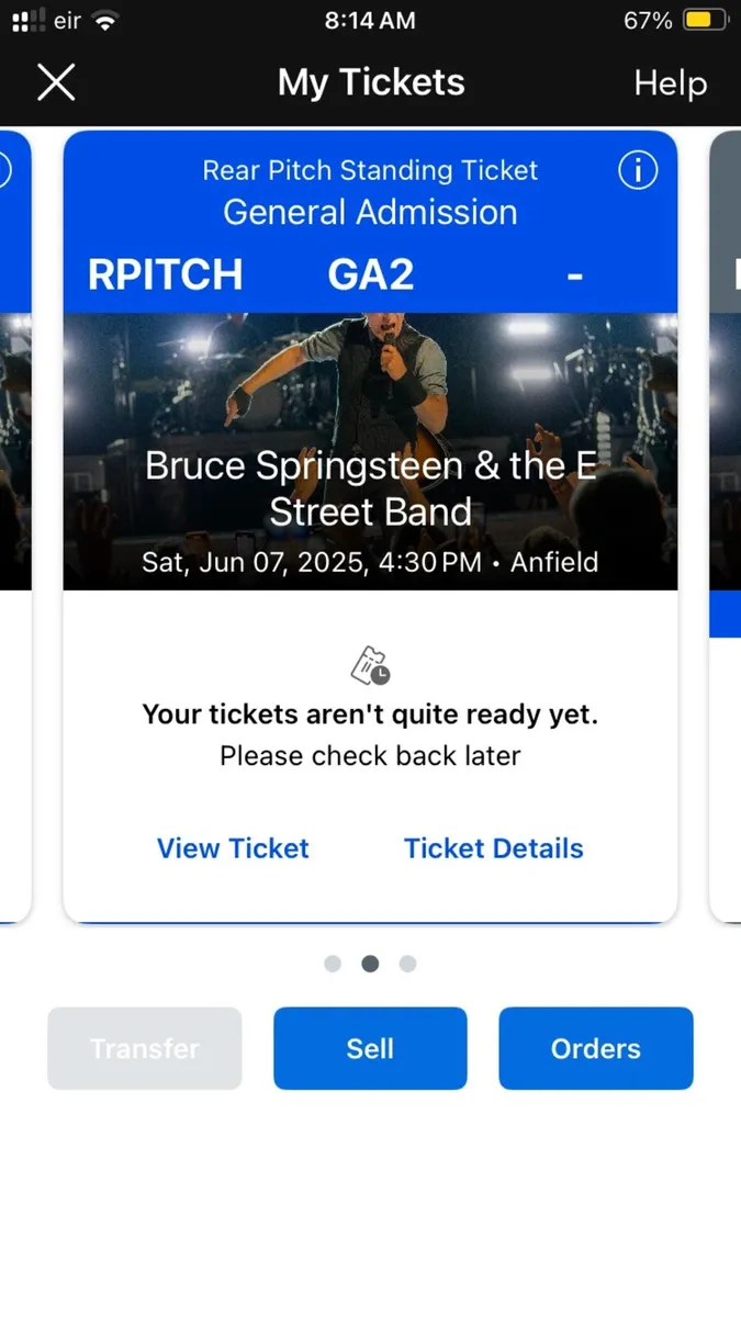 Bruce Springsteen Concert ticket - Image 2