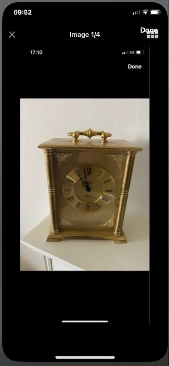 Vintage Heavy Carriage Clock - Image 1