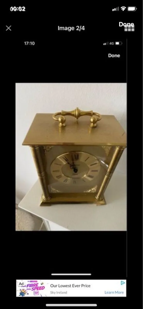 Vintage Heavy Carriage Clock - Image 2