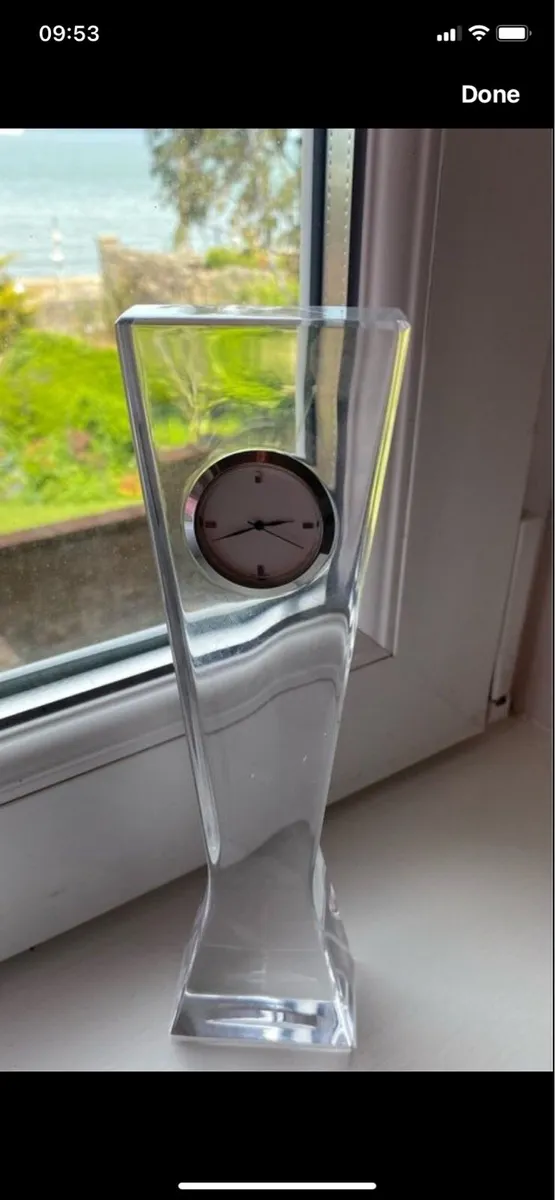 Intake Waterford crystal John Rocha Clock - Image 1
