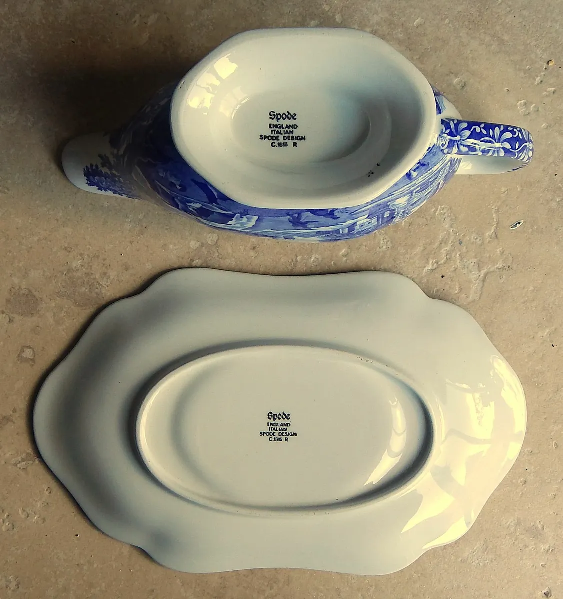Spode Pottery Gravy Boat & Saucer - Image 2