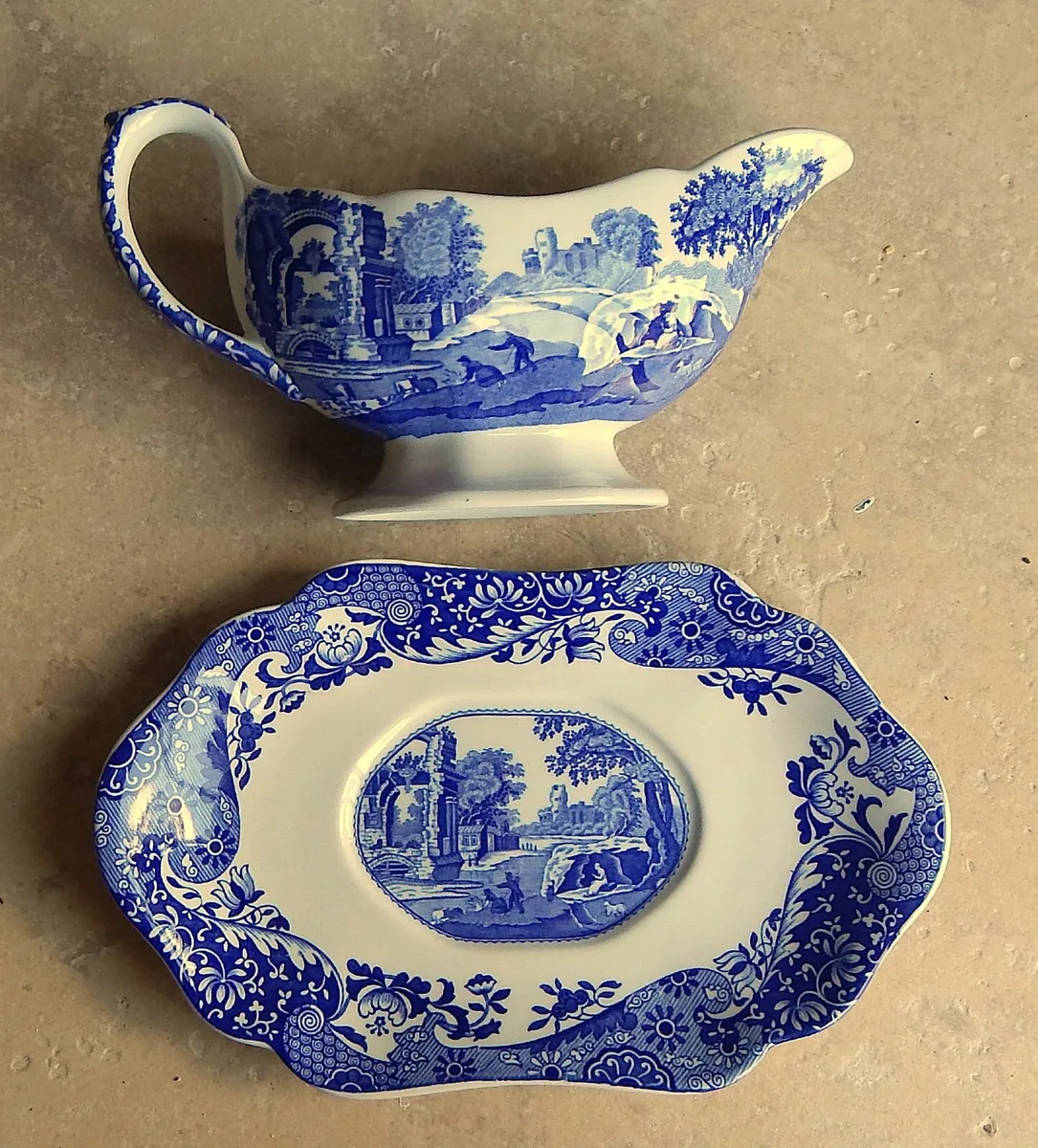 Spode Pottery Gravy Boat & Saucer - Image 4