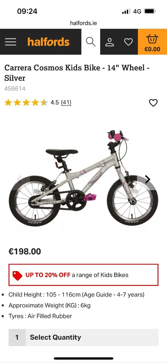 14” Child’s Bike - Image 1