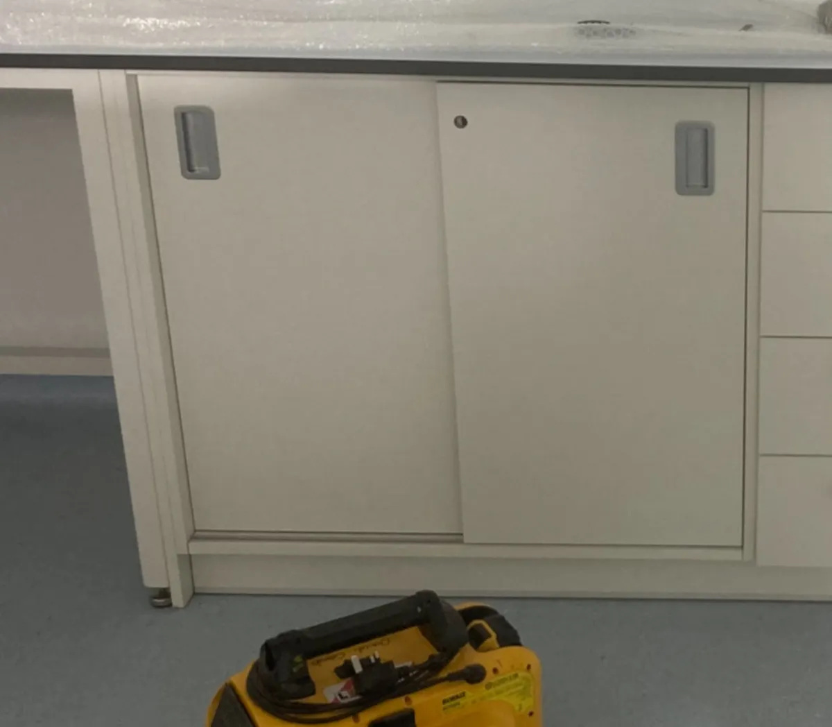 Sliding door cabinets