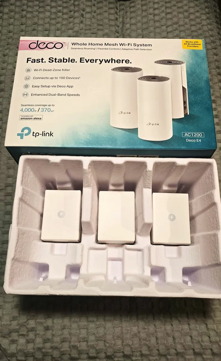 TP-Link Deco E4 (3-Pack) Home Mesh Wi-Fi Broadband - Image 3