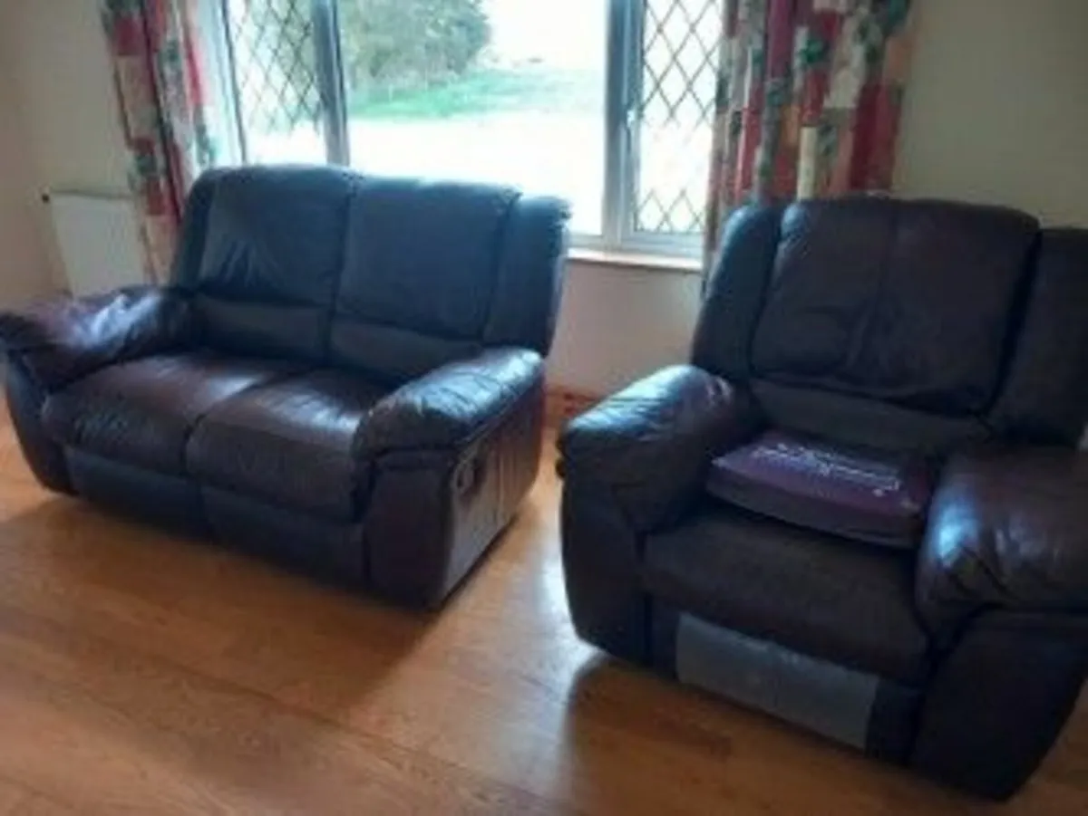 Leather couches