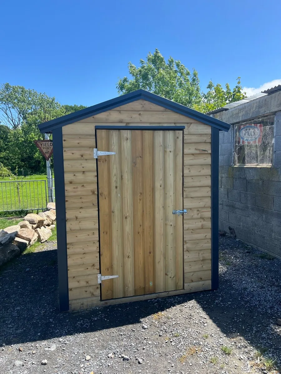 8x6 new flat pack garden shed - Image 1