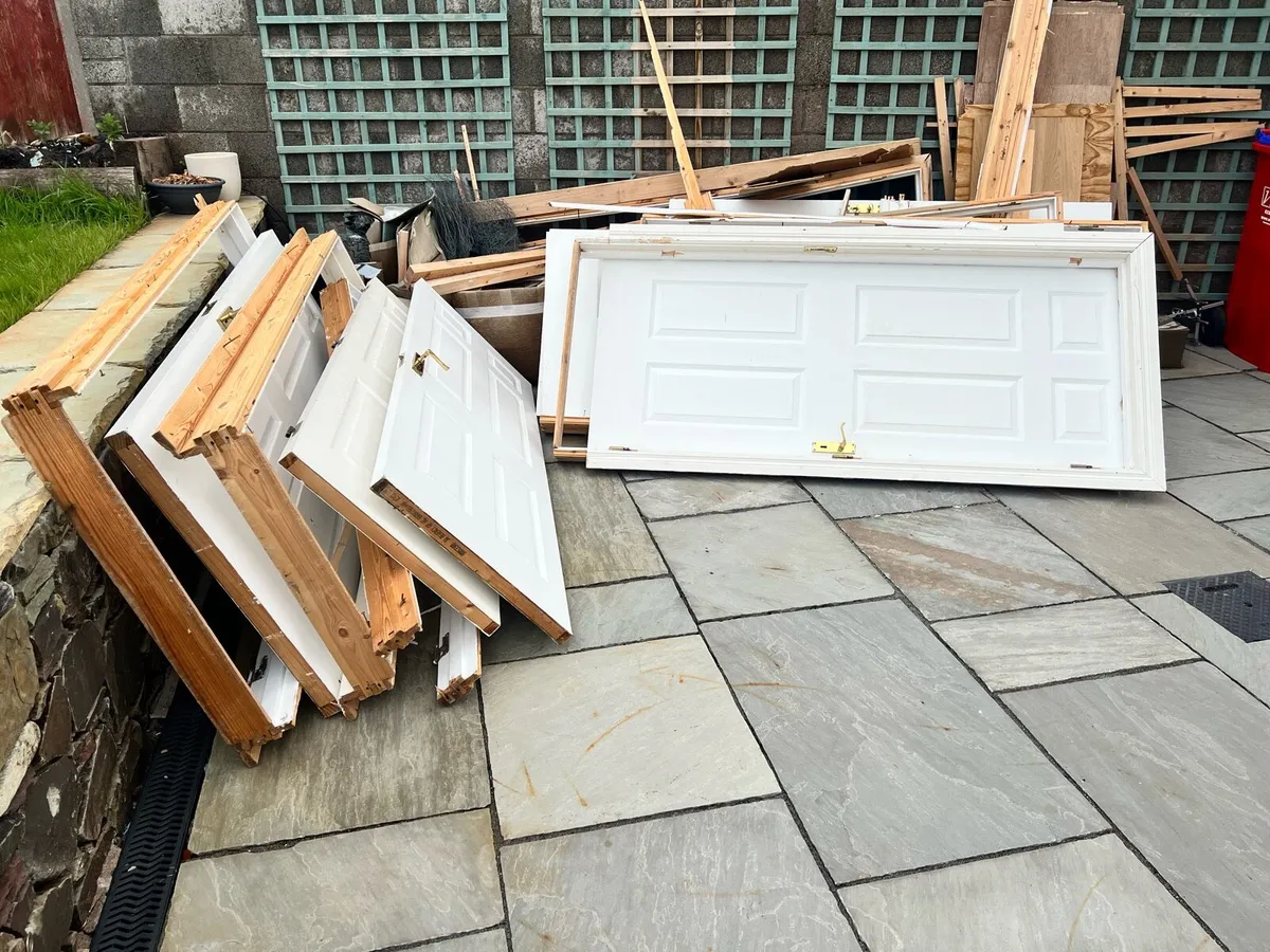Used wooden doors and frames