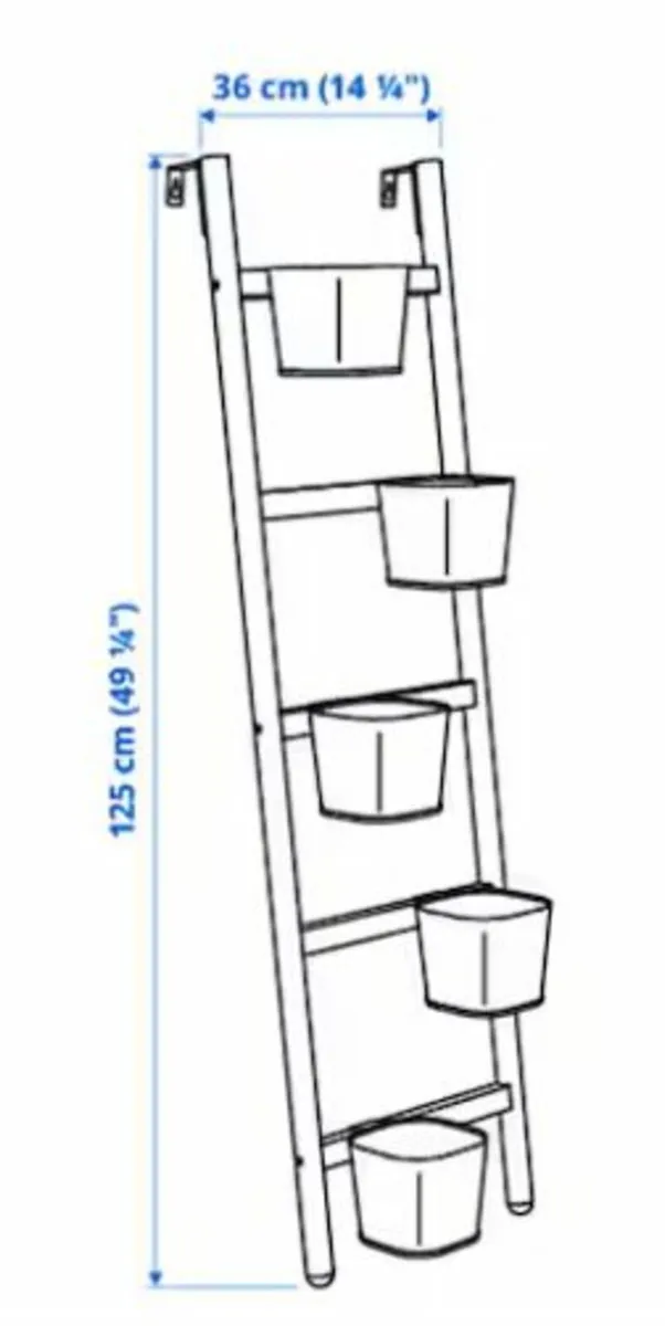 Ikea Satsumas Ladder Plant Stand - Image 4