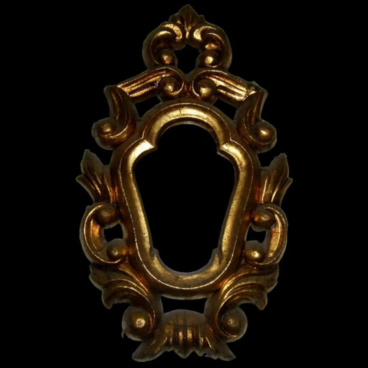Vintage Harrods Small Baroque Gilt Mirror - Image 1
