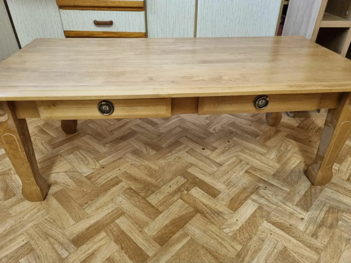 Pine Coffe Table  with free TV Stand Table - Image 2