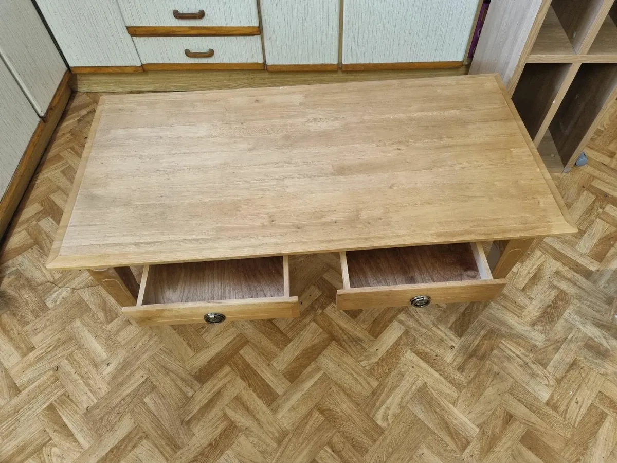 Pine Coffe Table  with free TV Stand Table - Image 4