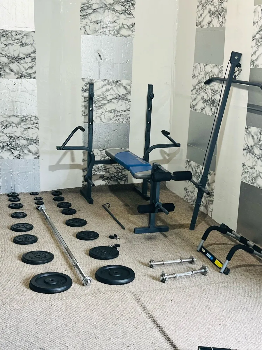 All- in one workout set bench iron weights bars++ - Image 4