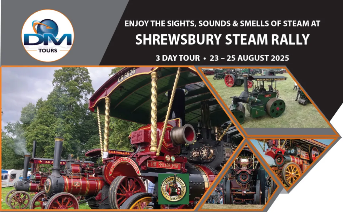 Coach tour to Shrewsbury Steam Rally - Image 1