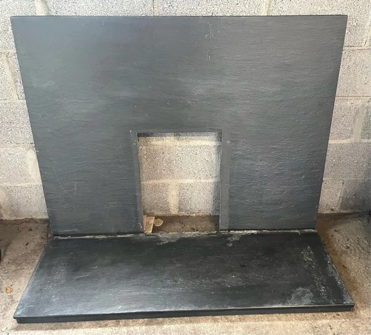 Slate fireplace & hearth
