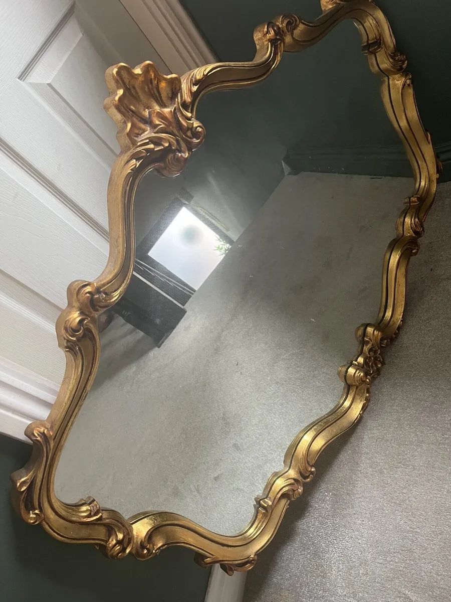 Gold ornate mirror - Image 2